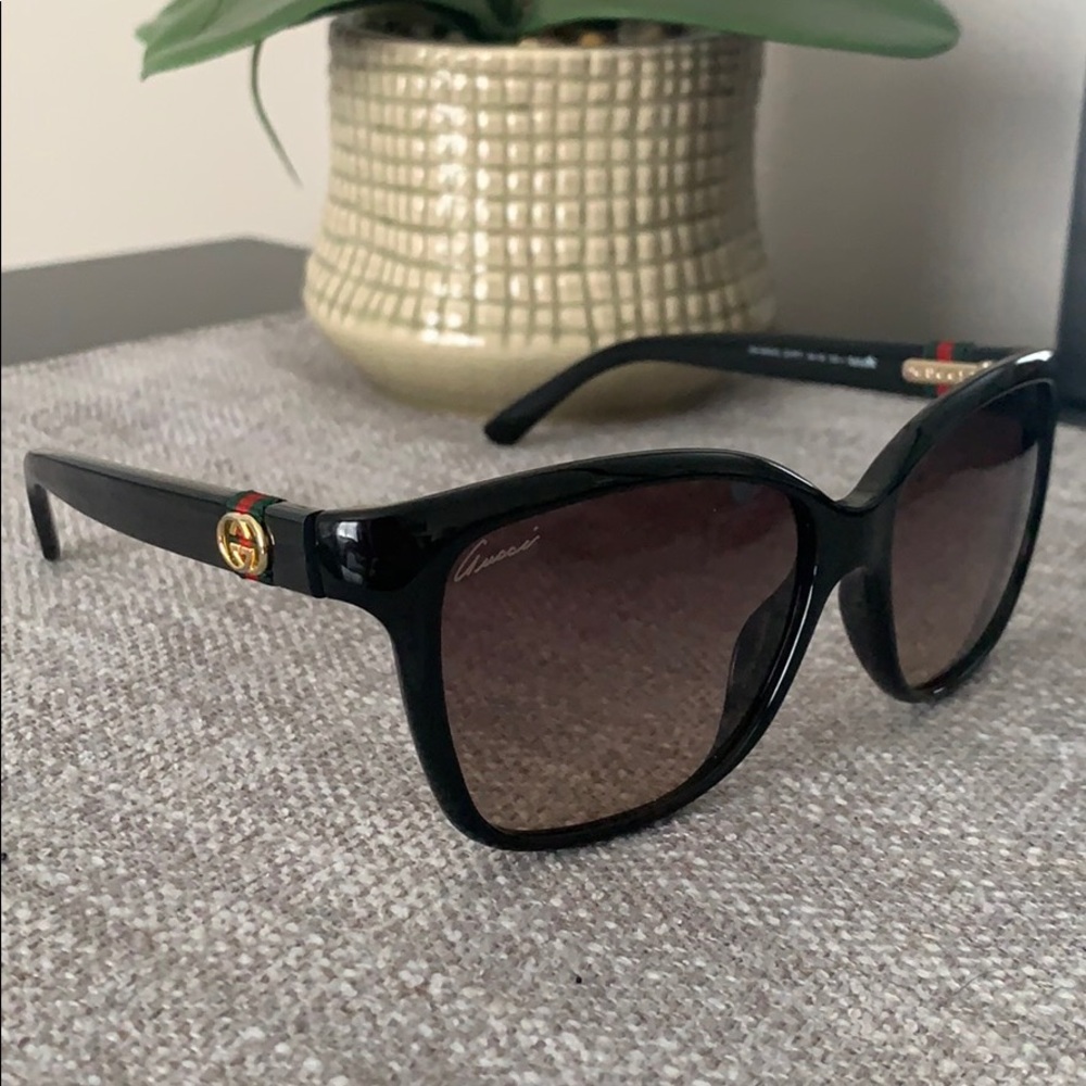 *AUTHENTIC* Gucci Logo Espresso Sunglasses